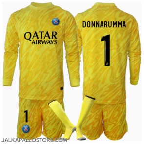Paris Saint-Germain Gianluigi Donnarumma #1 Maalivahti Kolmaspaita Lapsille 2024-25 Pitkähihainen (+ shortsit)